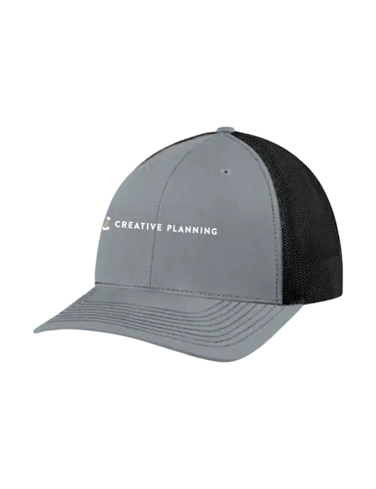 Richardson Adjustable Snapback Original 112 Trucker Cap Heather Grey w/Black Mesh w/Creative Planning Logo