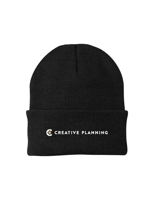 Black Knit Cap w/Creative Planning Logo