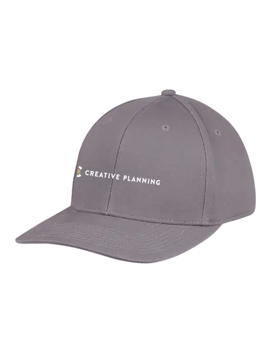 Premium Modern Structured Twill Charcoal Snapback Cap w/Creative Planning Logo