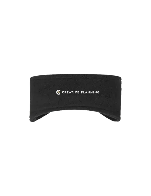 Black Stretch Fleece Headband w/Creative Planning Logo