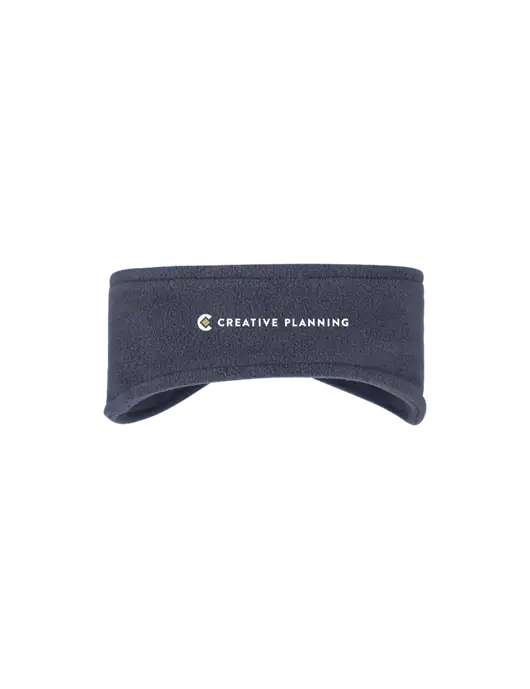 Navy Stretch Fleece Headband w/Creative Planning Logo