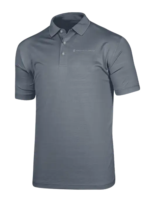 Callaway Vibrant Light Grey Ventilated Polo w/Creative Planning Logo