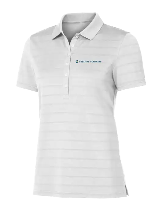 Callaway Womens Bright White Ventilated Polo w/Creative Planning Logo