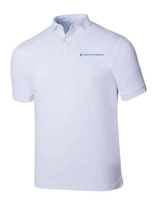 Callaway Ottoman Bright White Polo w/Creative Planning Logo