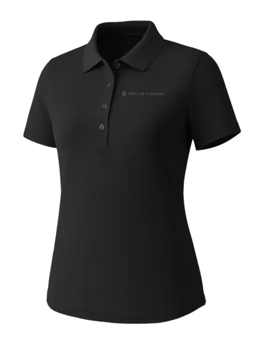 Callaway Womens Core Black Performance Polo w/Creative Planning Logo