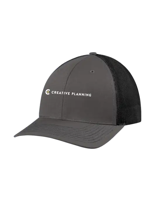 Richardson Adjustable Snapback Original 112 Trucker Cap Dark Grey w/Black Mesh w/Creative Planning Logo