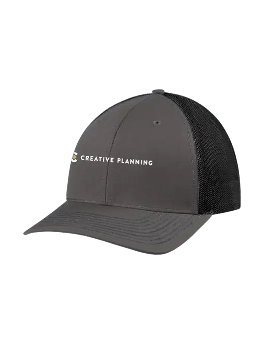 Richardson Adjustable Snapback Original 112 Trucker Cap Dark Grey w/Black Mesh w/Creative Planning Logo