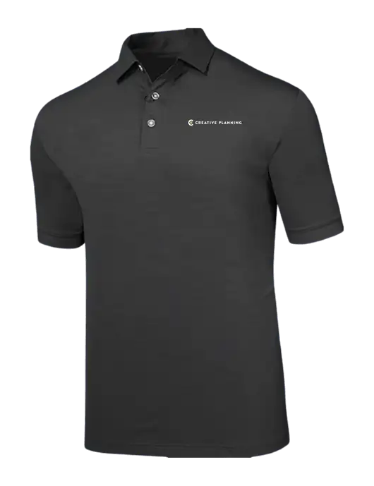 Callaway Black Fashion Tonal Polo w/Creative Planning Logo