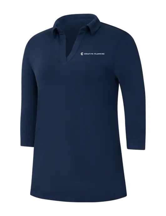 Navy Womens Luxe Knit Tunic w/Creative Planning Logo
