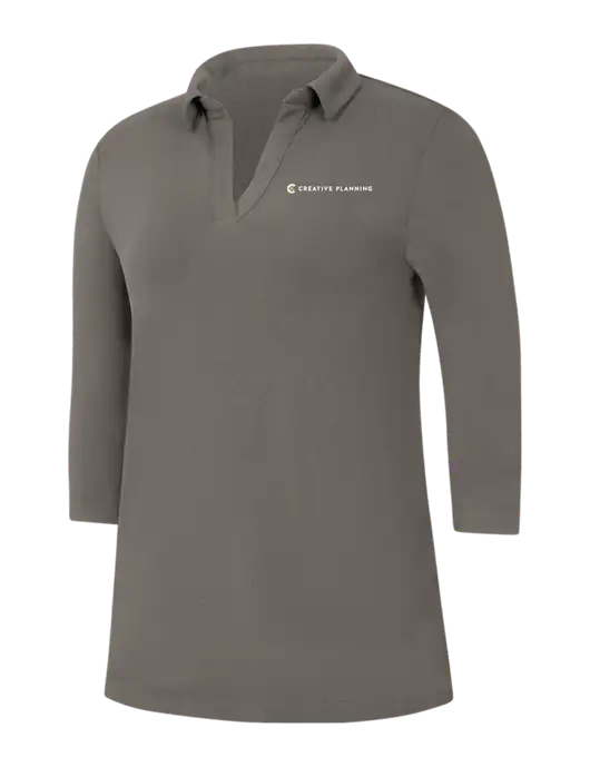 Womens Dark Grey Luxe Knit Tunic w/Creative Planning Logo