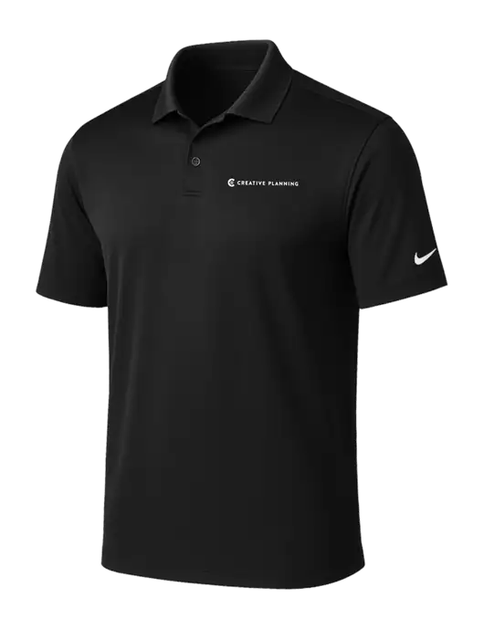 NIKE Black Victory Solid Polo w/Creative Planning Logo