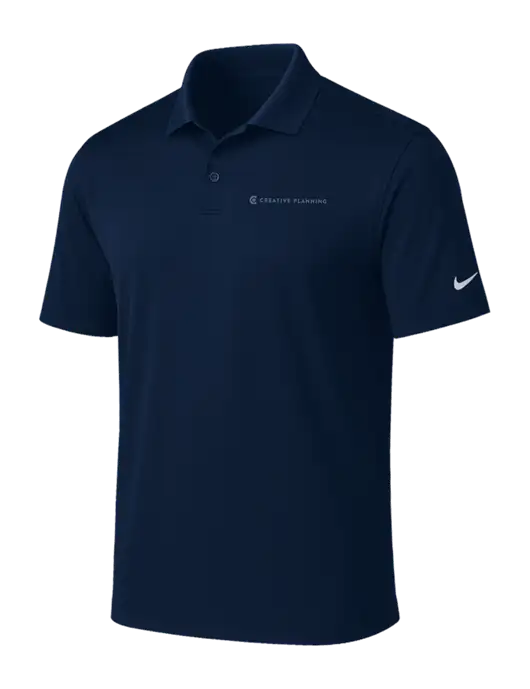 NIKE Navy Victory Solid Polo w/Creative Planning Logo