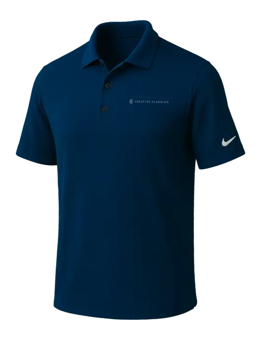NIKE Navy Dri-Fit Micro Pique Polo w/Creative Planning Logo