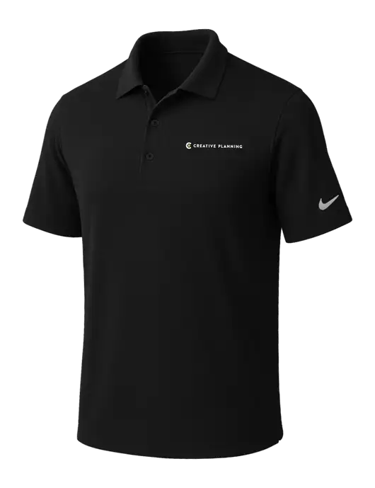 NIKE Black Dri-Fit Micro Pique Polo w/Creative Planning Logo