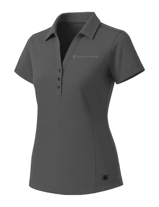 OGIO Womens Medium Grey ONYX Polo w/Creative Planning Logo