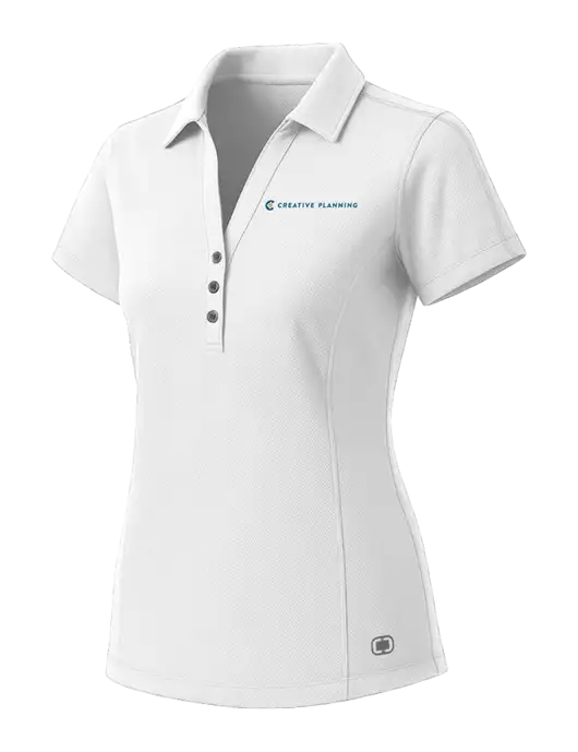 OGIO Womens White ONYX Polo w/Creative Planning Logo