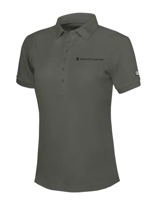 OGIO Womens Medium Grey Jewel Polo w/Creative Planning Logo