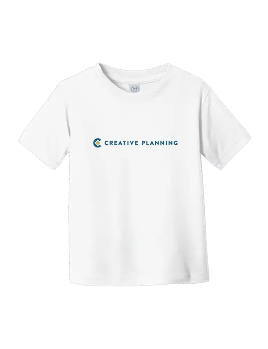 Rabbit Skins White Toddler Fine Jersey Tee w/Creative Planning Logo