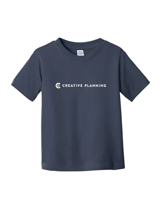 Rabbit Skins Navy Toddler Fine Jersey Tee w/Creative Planning Logo