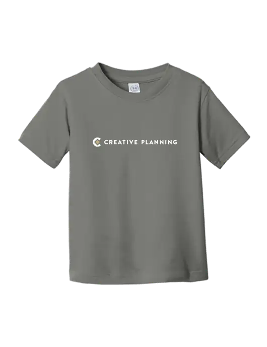 Rabbit Skins Charcoal Toddler Fine Jersey Tee w/Creative Planning Logo