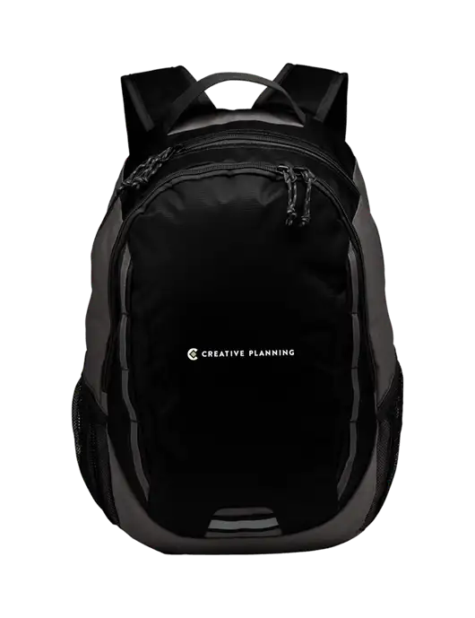 Ridge Black/Dark Charcoal Laptop Backpack w/Creative Planning Logo