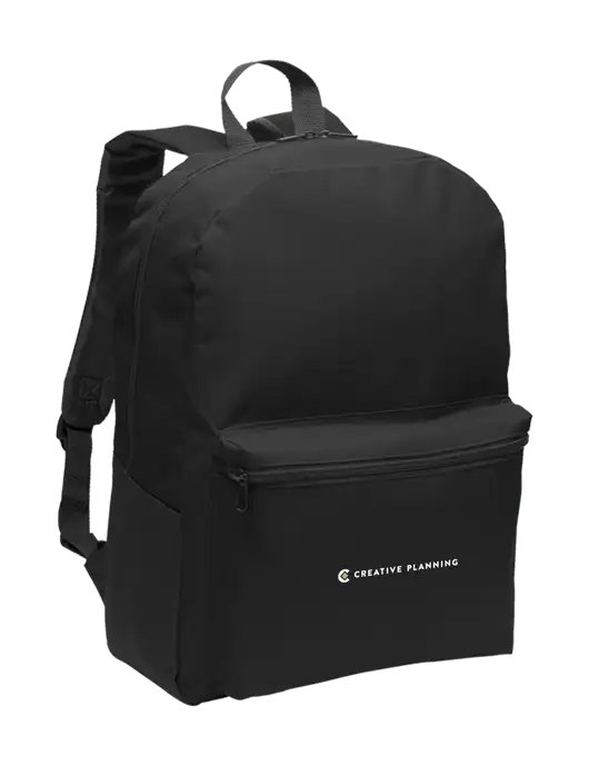 Casual Black Lightweight Laptop Backpack w/Creative Planning Logo