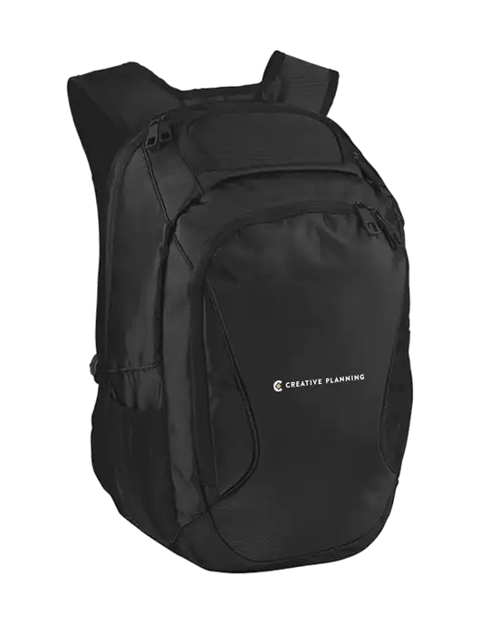 Stealth Black Laptop Backpack w/Creative Planning Logo