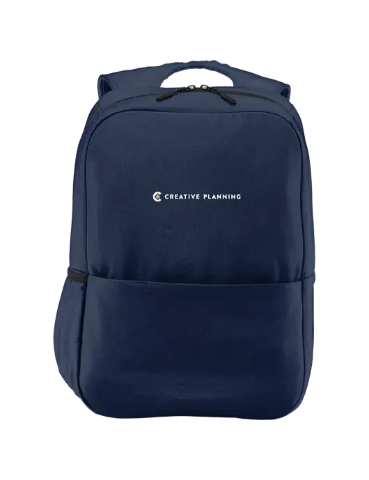 Access Square Laptop River Blue Navy Backpack w/Creative Planning Logo