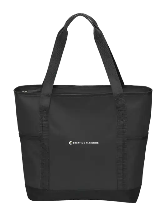 On the Go Black/Black Tote w/Creative Planning Logo
