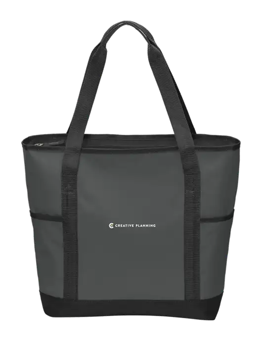 On the Go Charcoal/Black Tote  w/Creative Planning Logo