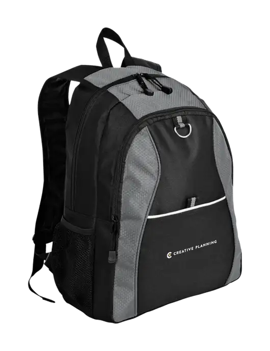 Honeycomb Grey/Black Backpack w/Creative Planning Logo
