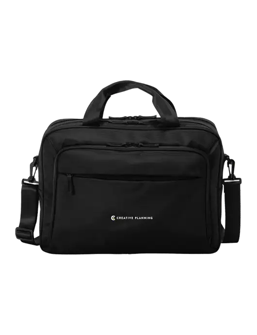 Travel Exec Black Laptop Briefcase w/Creative Planning Logo