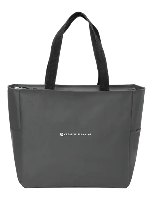 Everyday Charcoal Zip Tote Dark w/Creative Planning Logo