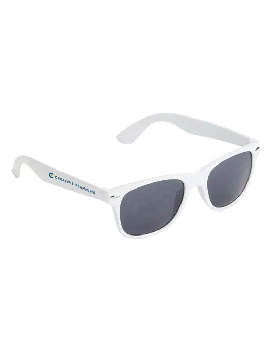 Daytona White Sunglasses w/Creative Planning Logo