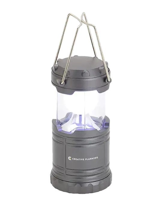 Gunmetal Mini Retro Lantern w/Creative Planning Logo