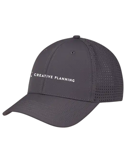 Charcoal Performance Stretchable Cap Hook & Loop w/Creative Planning Logo