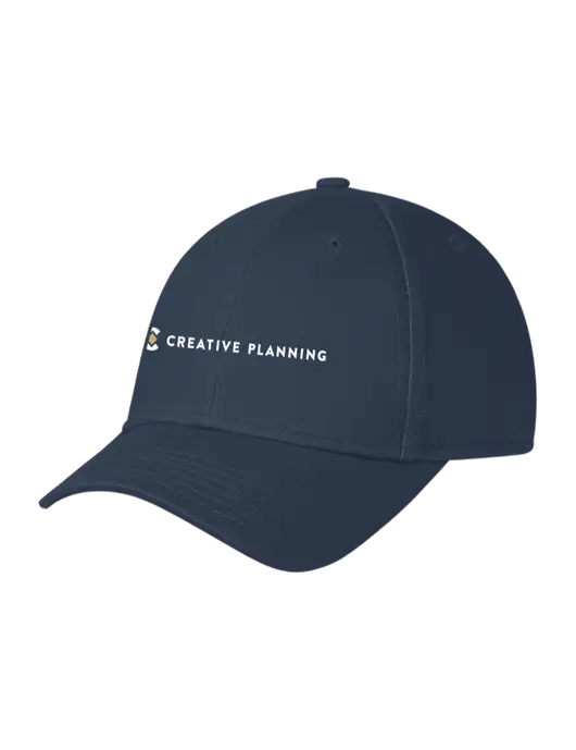 Navy Structured Cap Hook & Loop w/Creative Planning Logo