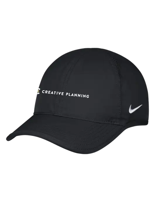 Nike Black Featherlight Cap w/Creative Planning Logo