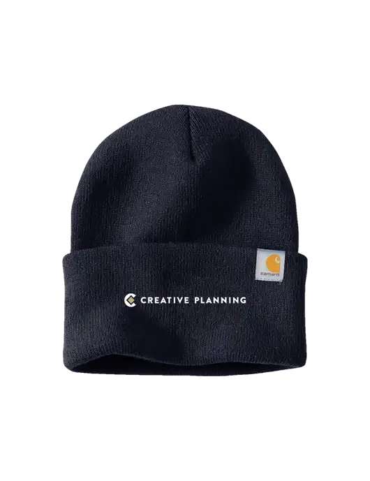 Carhartt Navy Watch Cap 2.0 w/Creative Planning Logo