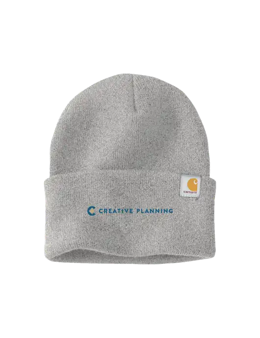 Carhartt Light Grey Heather Watch Cap 2.0 w/Creative Planning Logo