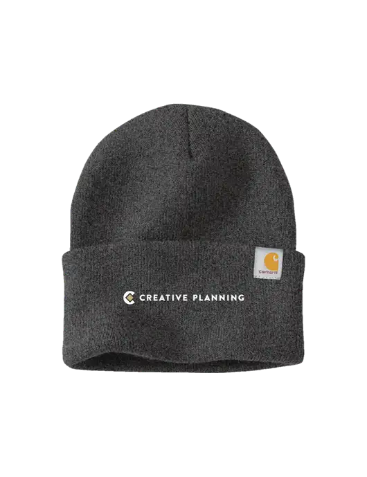 Carhartt Dark Grey Watch Cap 2.0 w/Creative Planning Logo