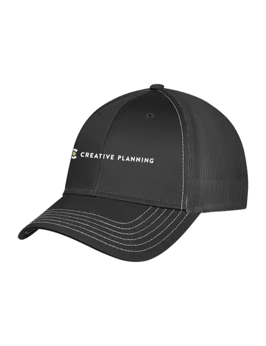 Charcoal Grey Mesh Trucker Cap Snap Back w/Creative Planning Logo