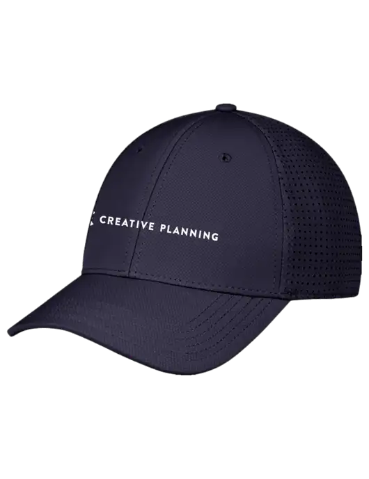 Navy Performance Stretchable Cap Hook & Loop w/Creative Planning Logo