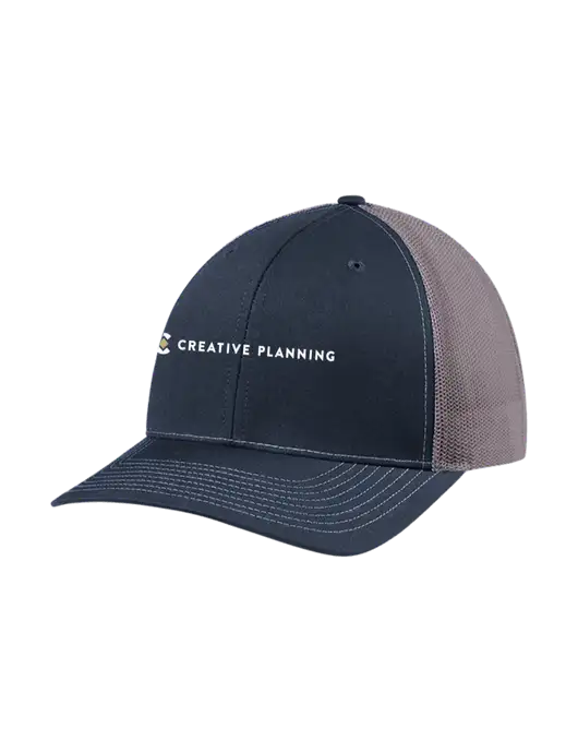 Richardson Adjustable Snapback Original 112 Trucker Cap Navy w/Charcoal Mesh w/Creative Planning Logo