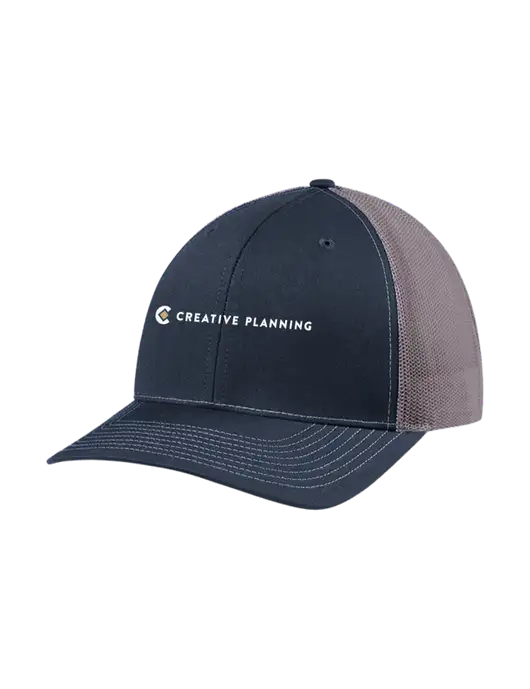 Richardson Adjustable Snapback Original 112 Trucker Cap Navy w/Charcoal Mesh w/Creative Planning Logo
