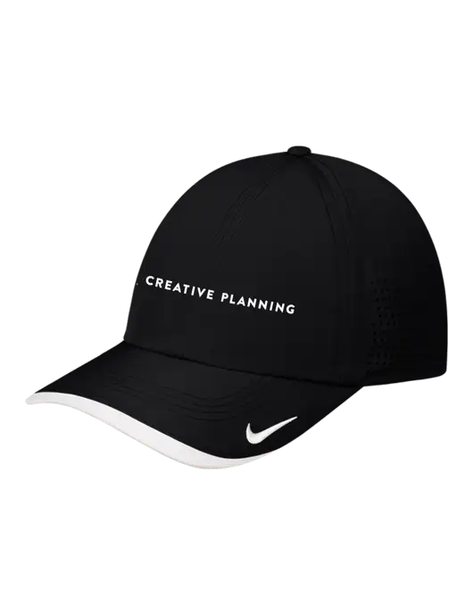 Nike Black/White Dri-FIT Perforated Performance Cap w/Creative Planning Logo