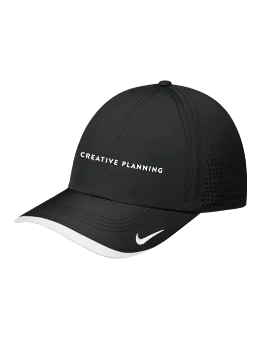 Nike Black/White Dri-FIT Perforated Performance Cap w/Creative Planning Logo