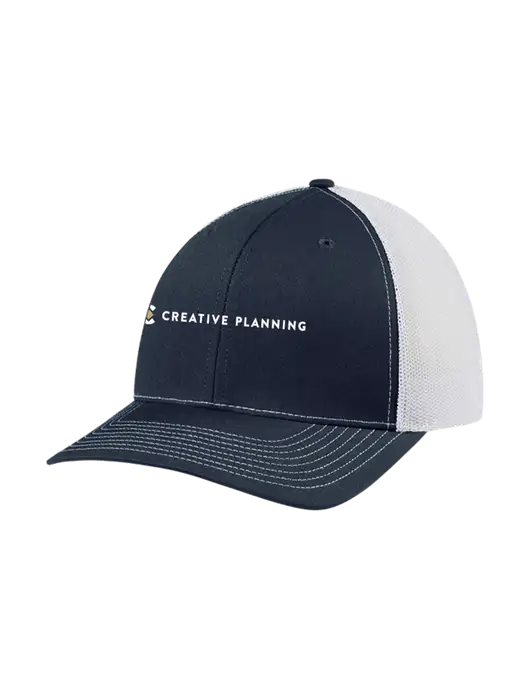 Richardson Adjustable Snapback Original 112 Trucker Cap Navy w/White Mesh w/Creative Planning Logo