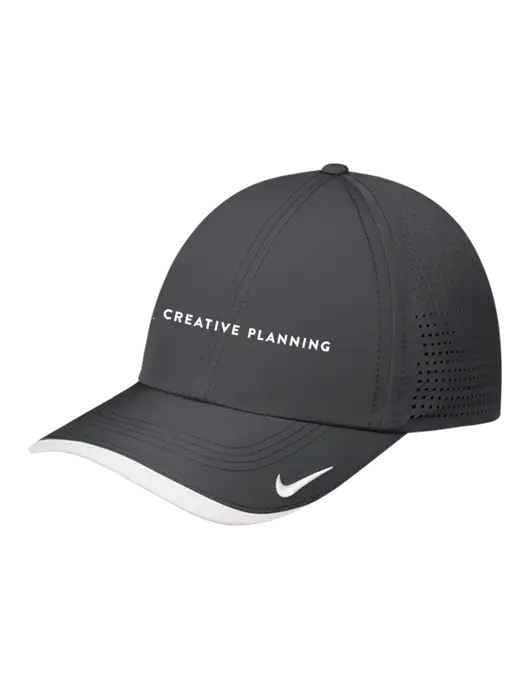 Nike Dark Grey/White Dri-FIT Perforated Performance Cap w/Creative Planning Logo