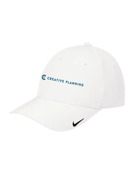 Nike White Dri-FIT Legacy Cap w/Creative Planning Logo